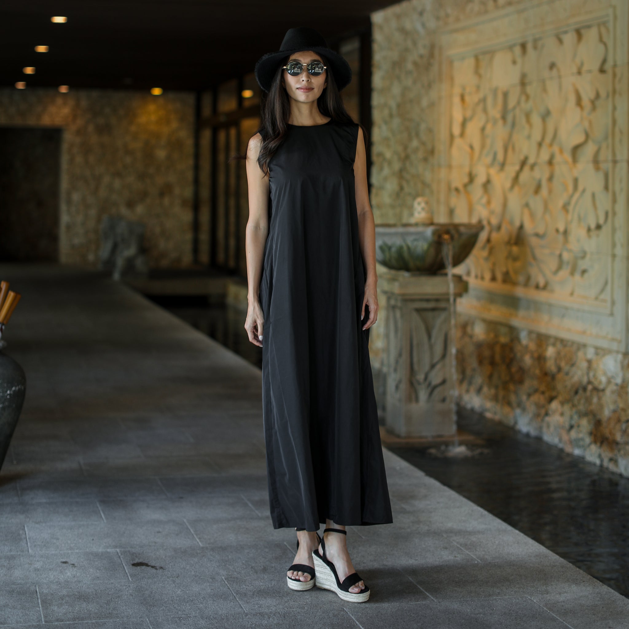 Rumieloin Back Ribon N/S Dress