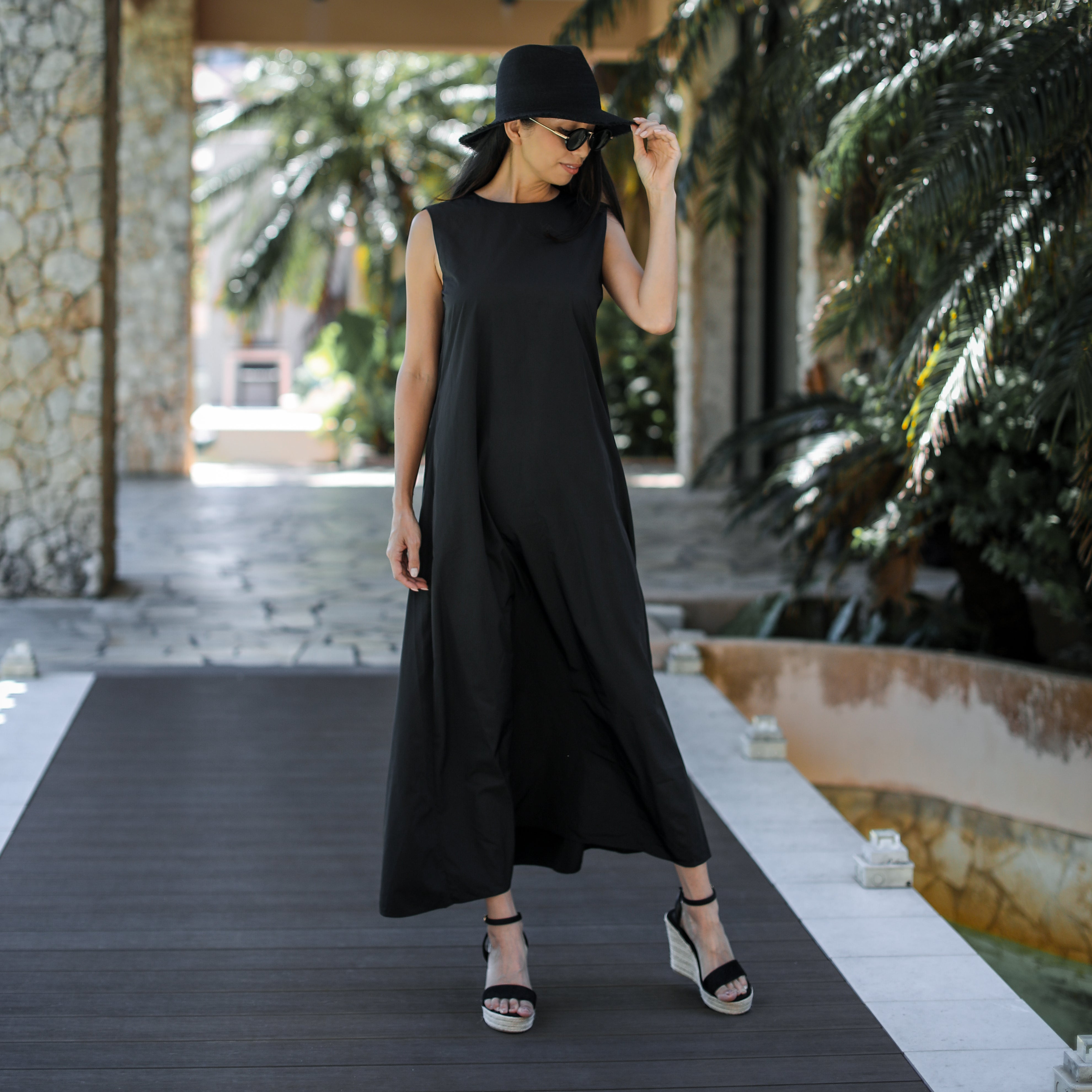 Rumieloin Back Ribon N/S Dress