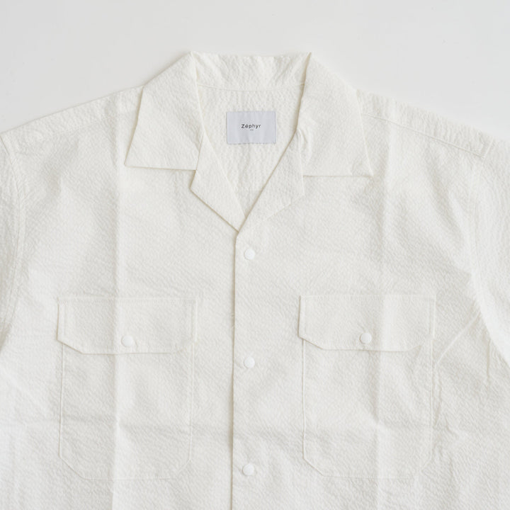 Zephyr COOLMAX SEERSUCKER Open Collar Shirts