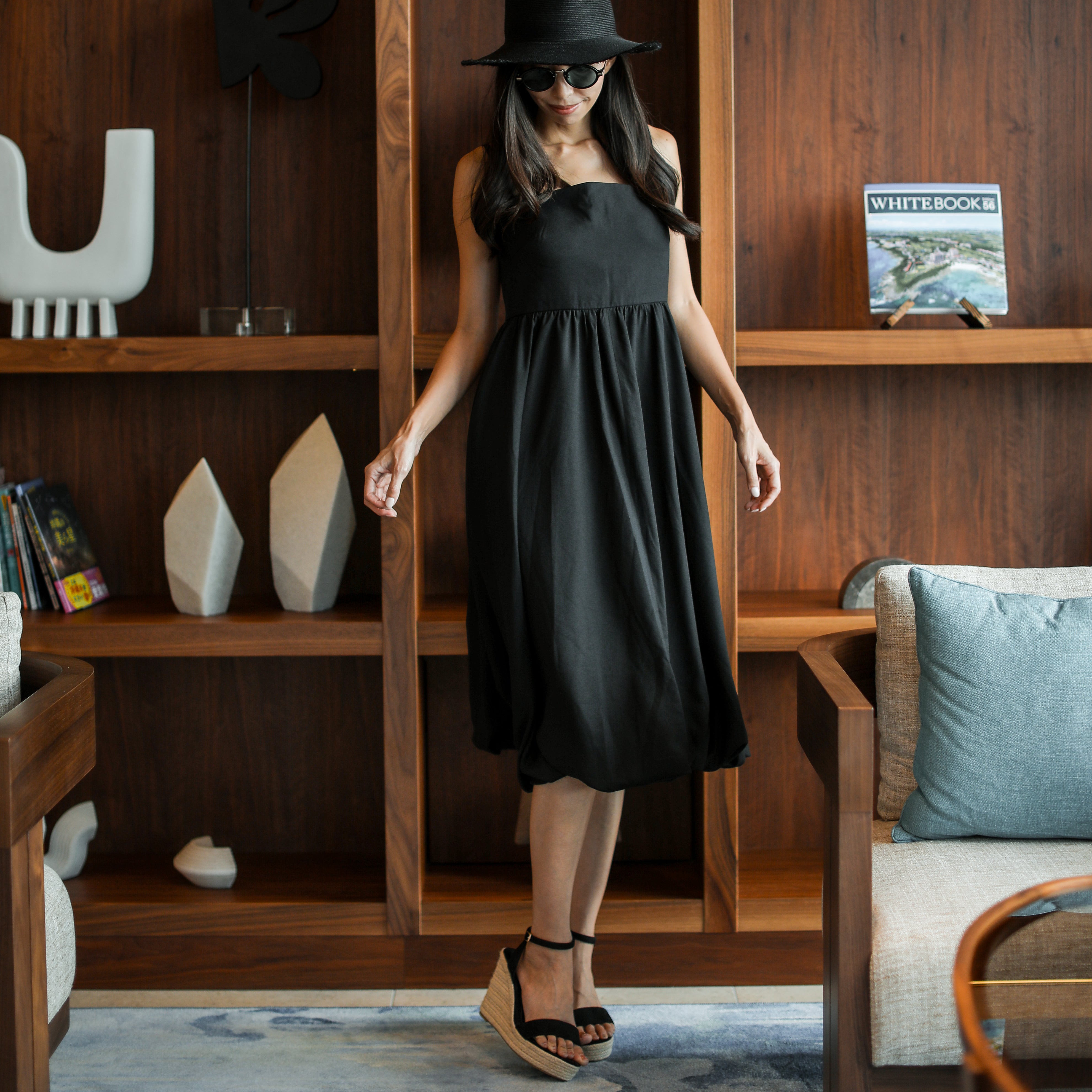Rumieloin Ballon Camisole Dress