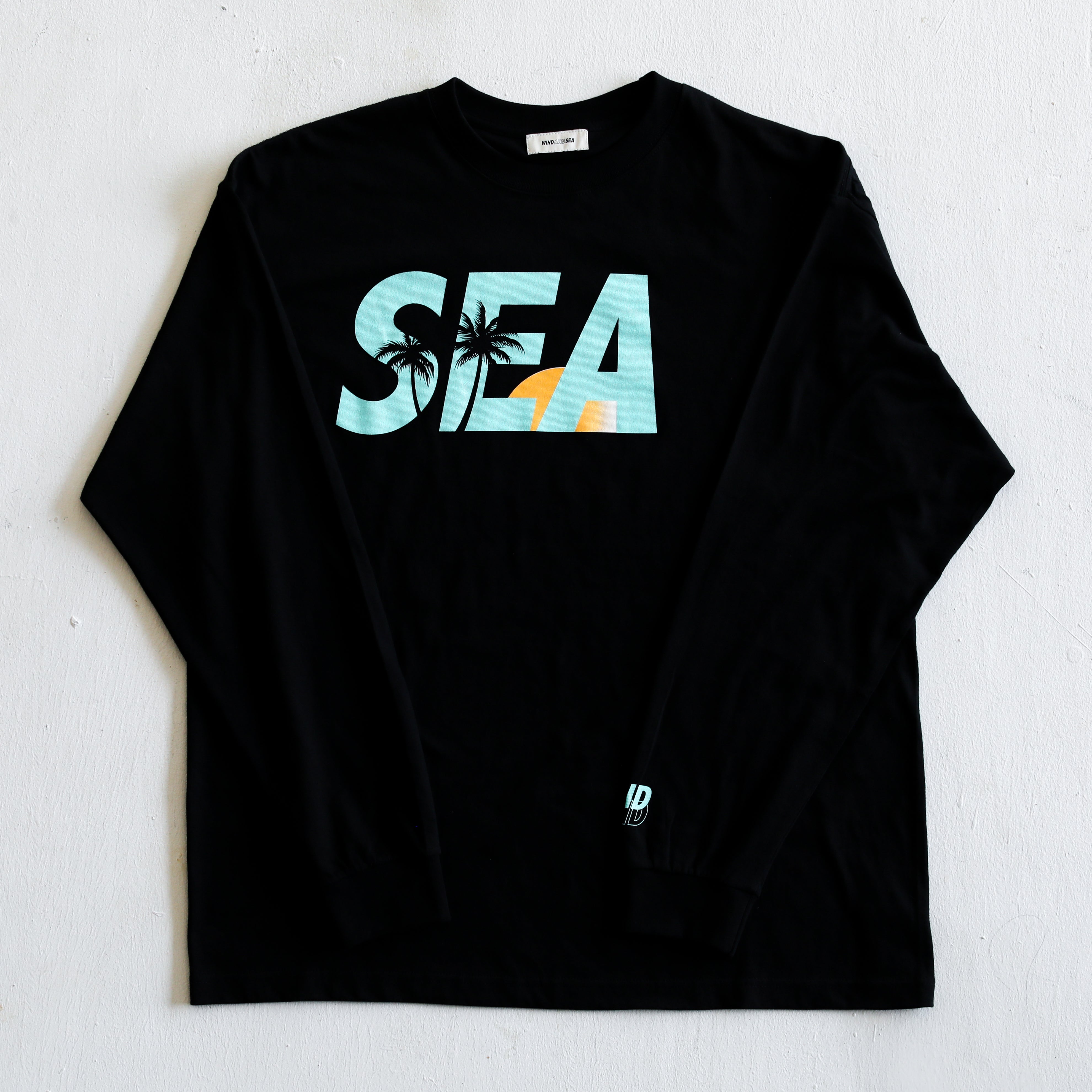 WINDANDSEA × SHIGIRA SEVEN MILES RESORT ”SEA”  Print Long Sleeve T-Shirts