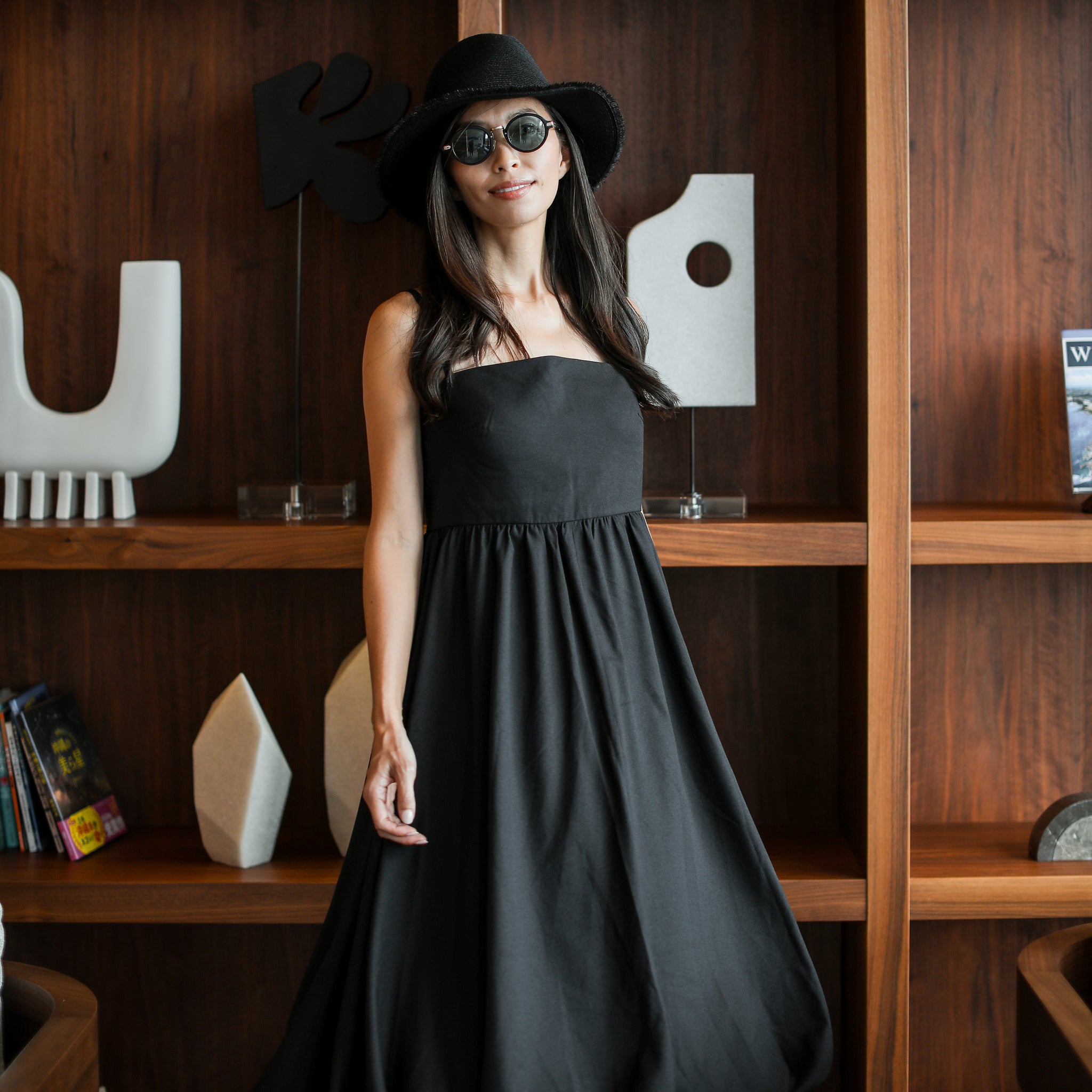 Rumieloin Ballon Camisole Dress