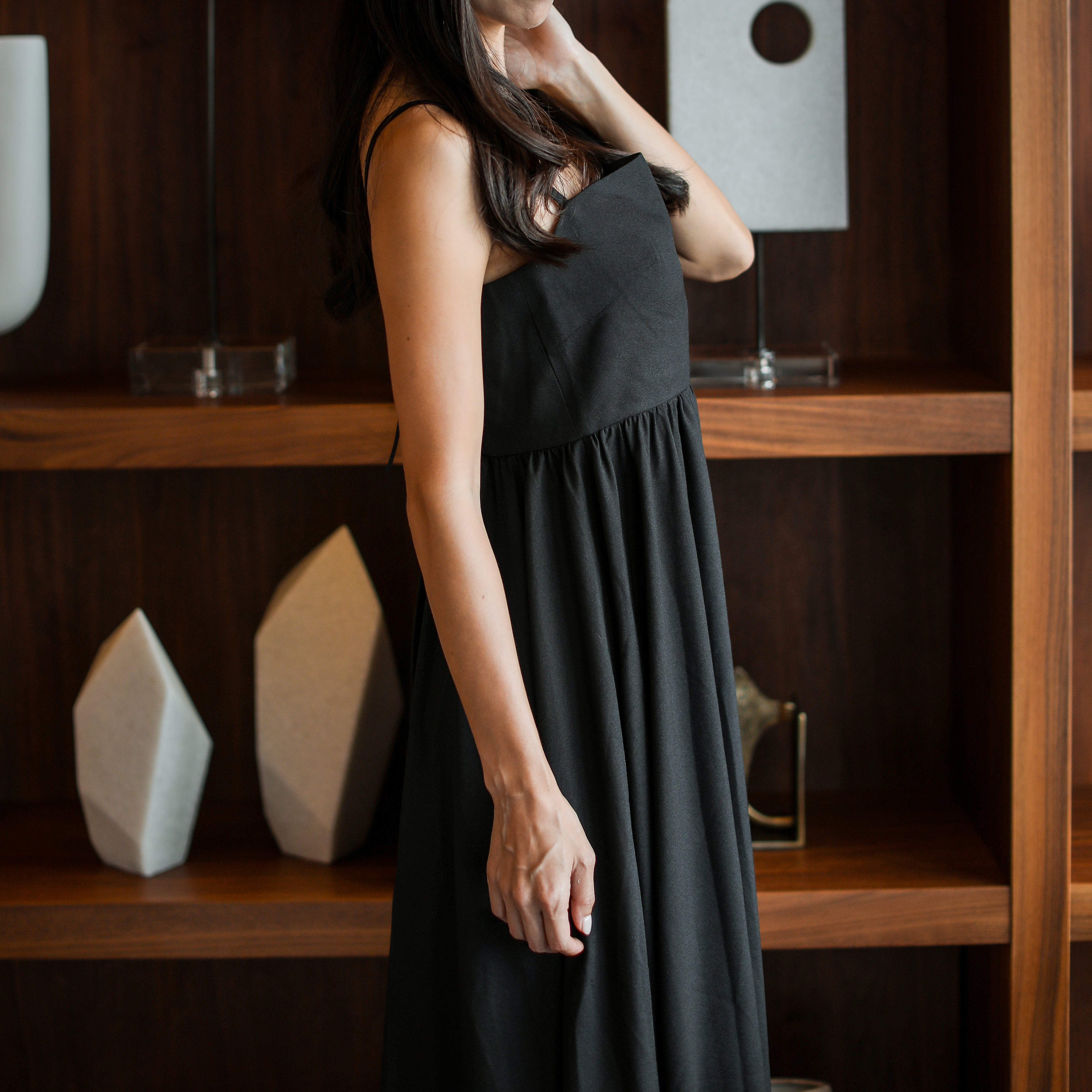 Rumieloin Ballon Camisole Dress
