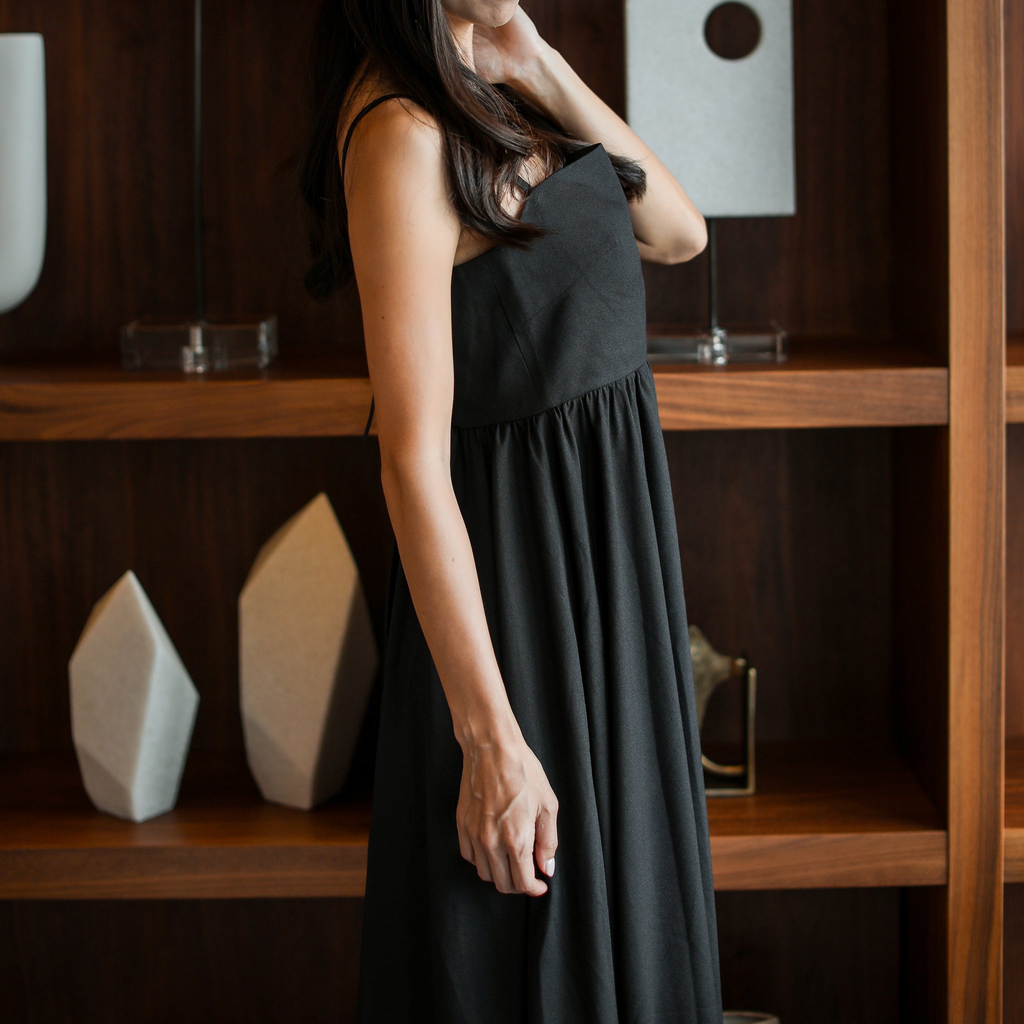 Rumieloin Ballon Camisole Dress