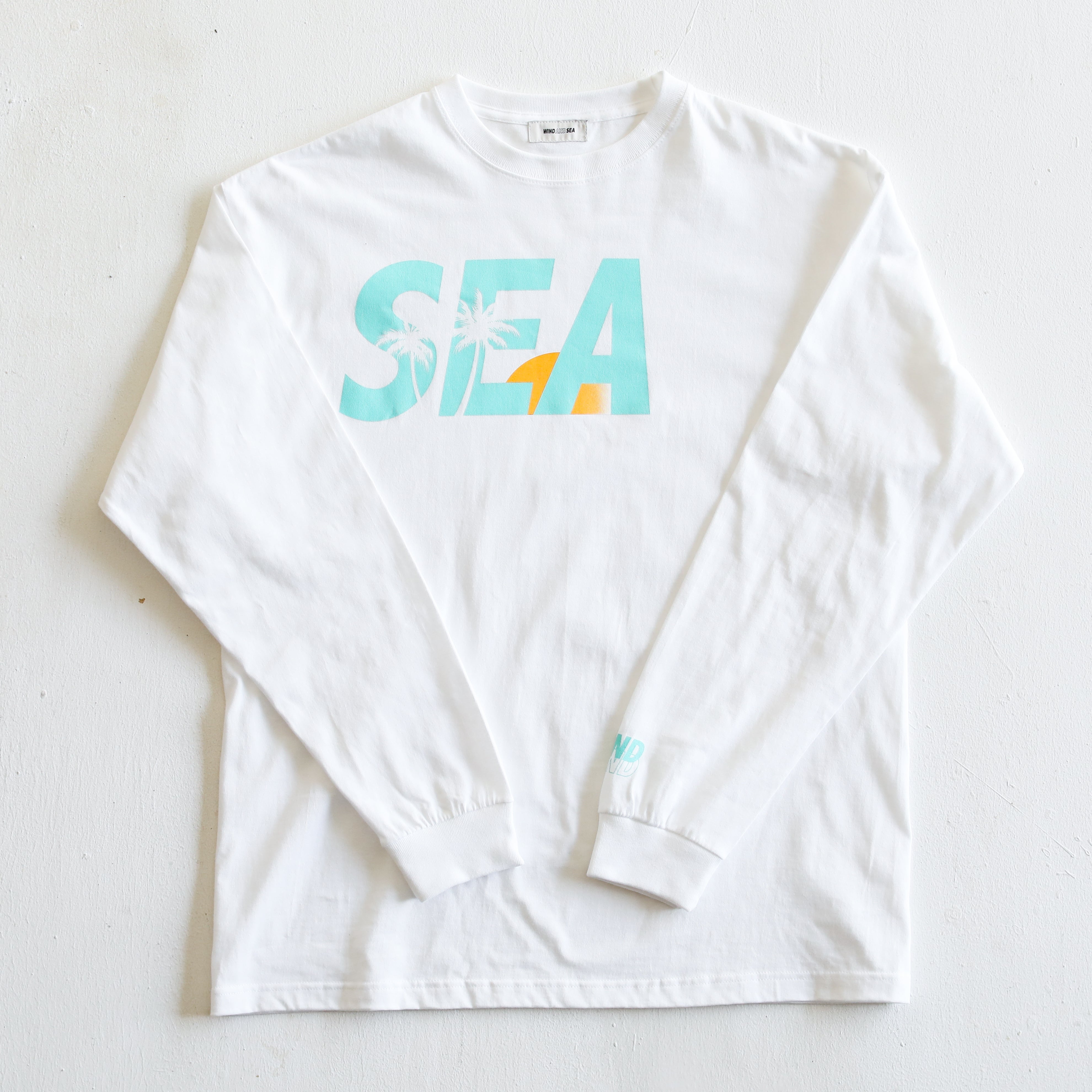 WINDANDSEA × SHIGIRA SEVEN MILES RESORT ”SEA”  Print Long Sleeve T-Shirts