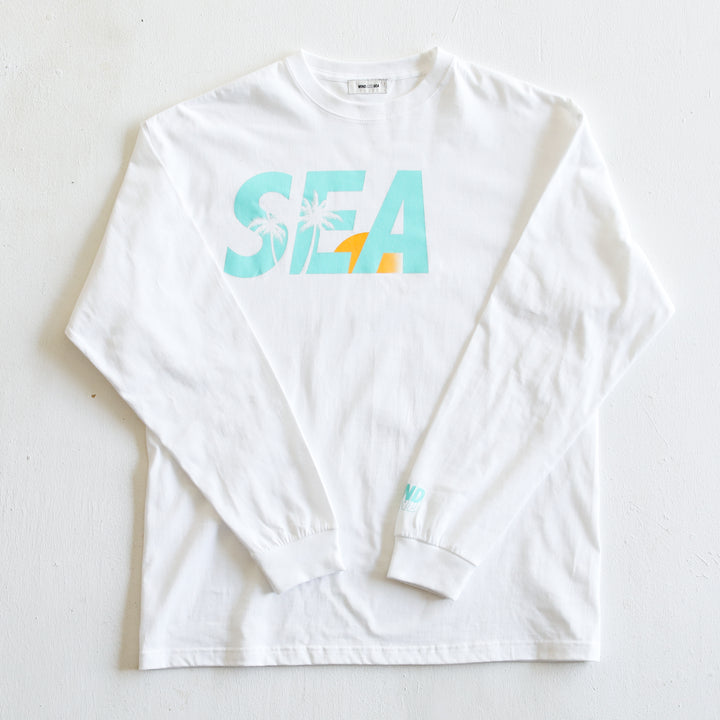 WINDANDSEA × SHIGIRA SEVEN MILES RESORT ”SEA”  Print Long Sleeve T-Shirts