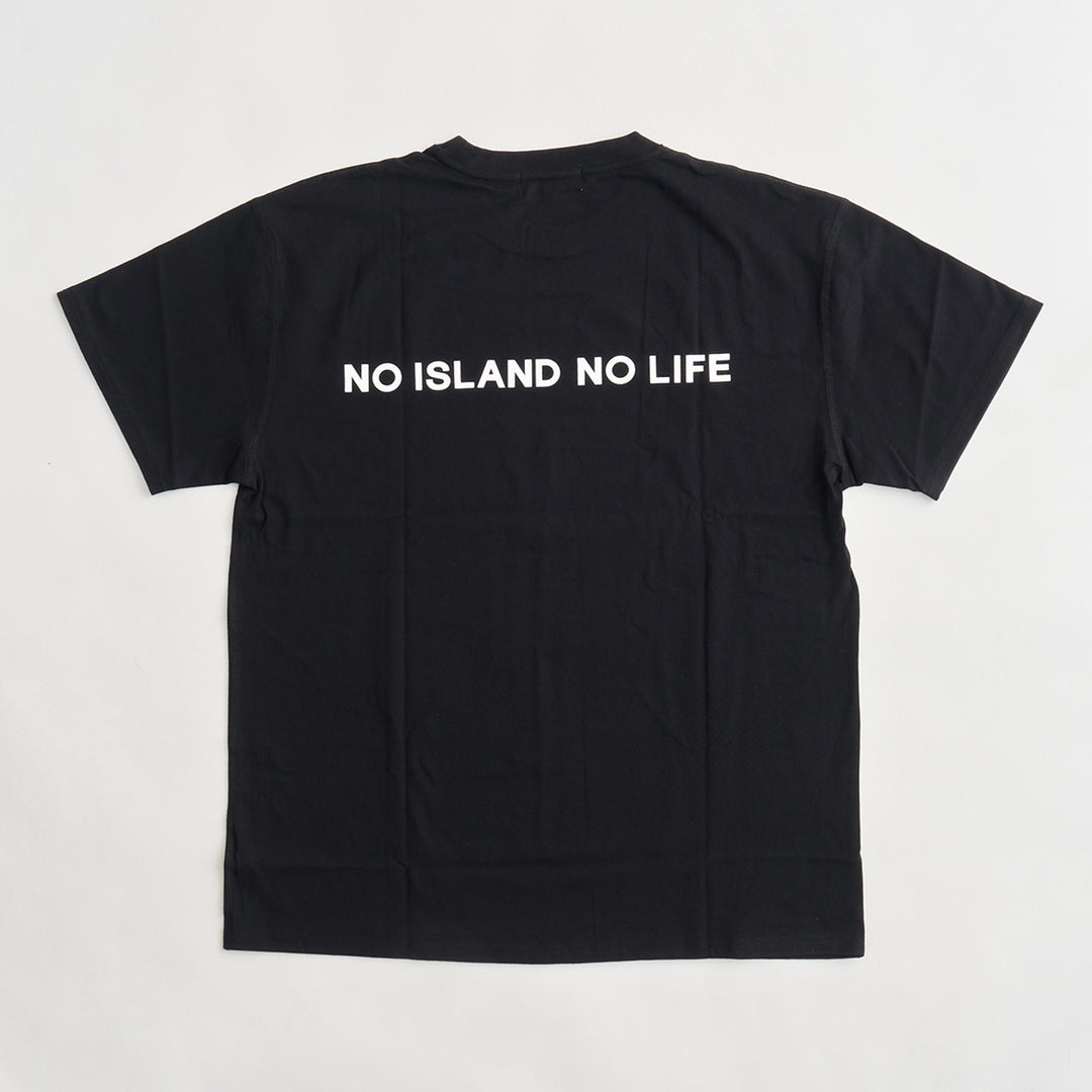 "NO ISLAND" S/S Tee