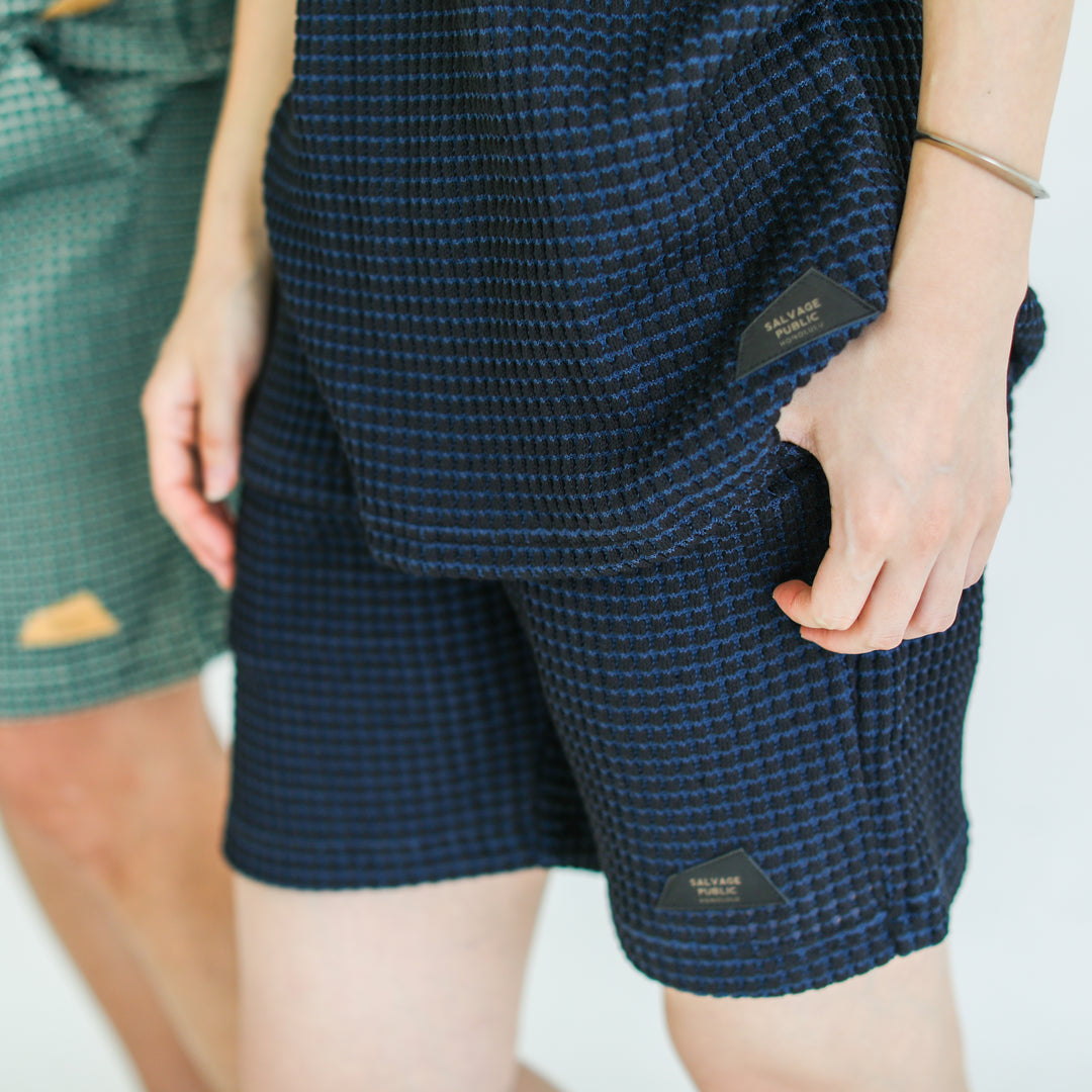 SALVEGE PUBLIC×SHIGIRA Waffle Shorts