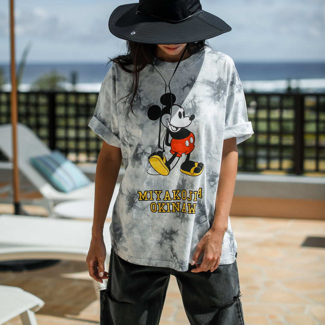 GOAT*Mickey Tie-dye Print T-Shirt