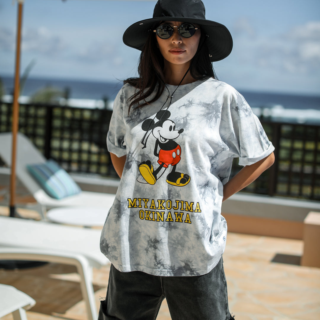 GOAT*Mickey Tie-dye Print T-Shirt