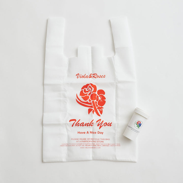 【VIOLA AND ROSES】GROCERY BAG