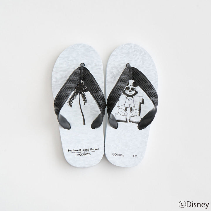 "M Mickey"  Beach Sandal + Tyvek Tote Bag Set Kid's