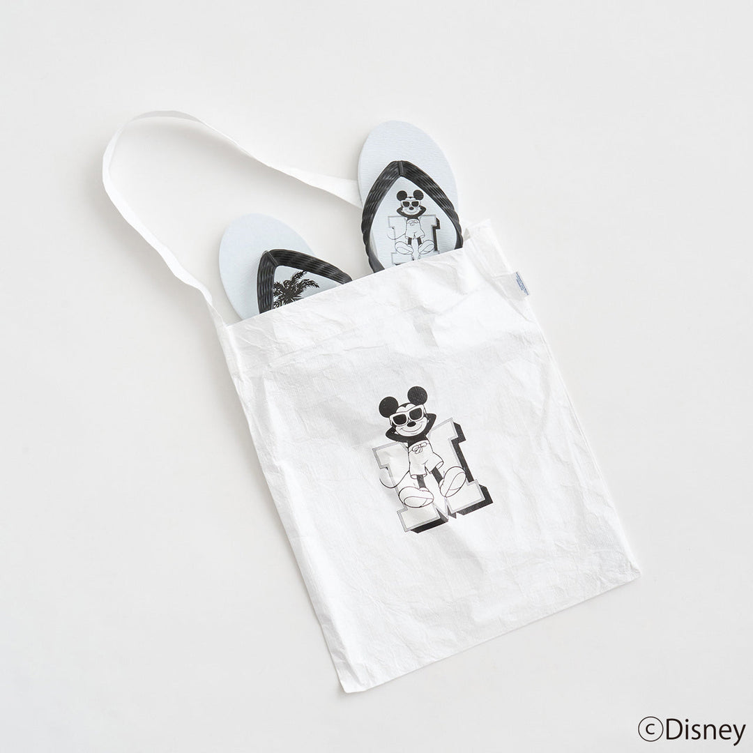 "M Mickey"  Beach Sandal + Tyvek Tote Bag Set