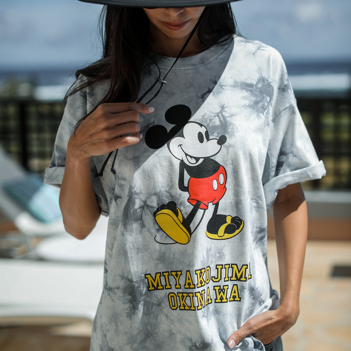 GOAT*Mickey Tie-dye Print T-Shirt