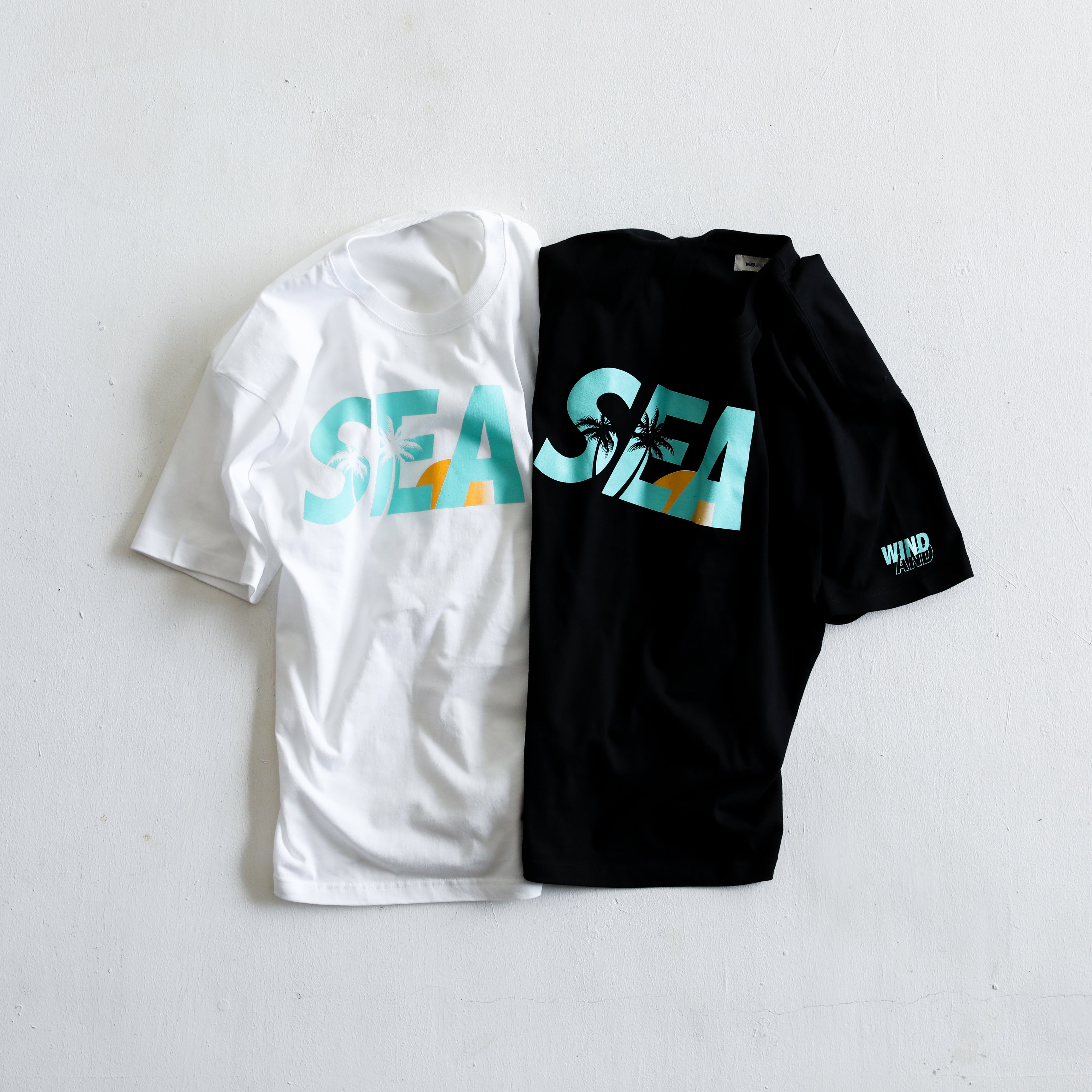 WINDANDSEA × SHIGIRA SEVEN MILES RESORT ”SEA”  Print T-Shirts
