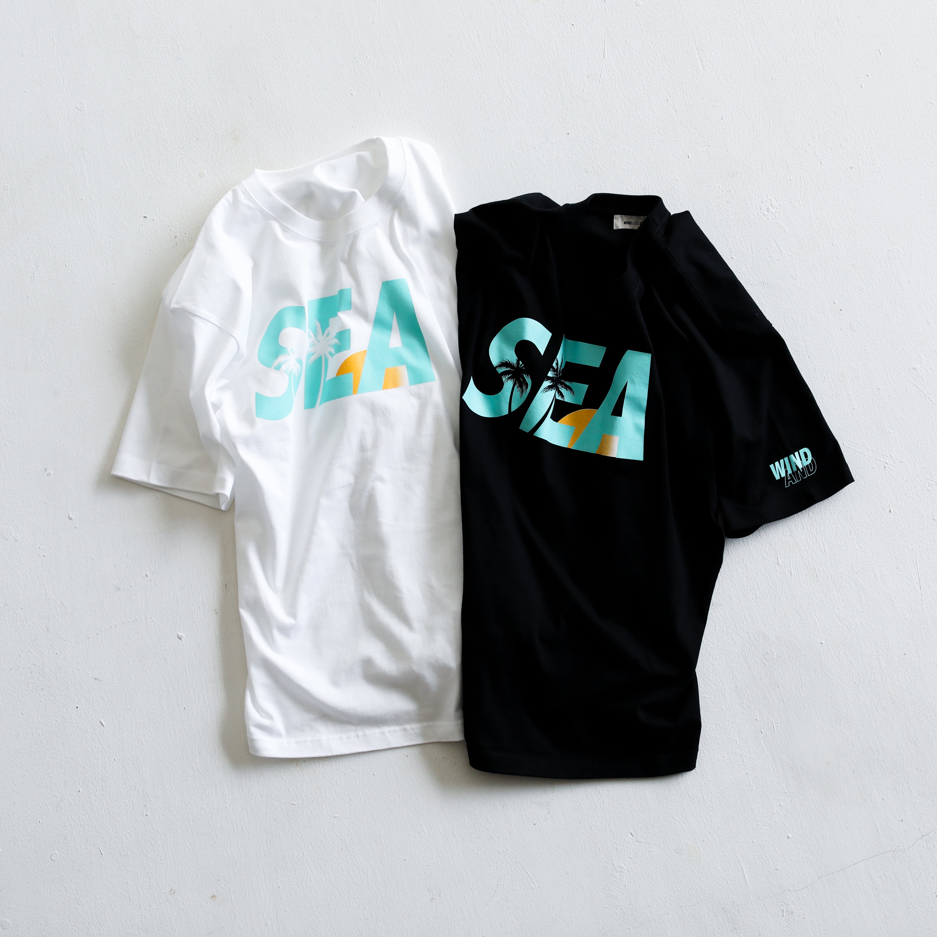 WINDANDSEA × SHIGIRA SEVEN MILES RESORT ”SEA”  Print T-Shirts