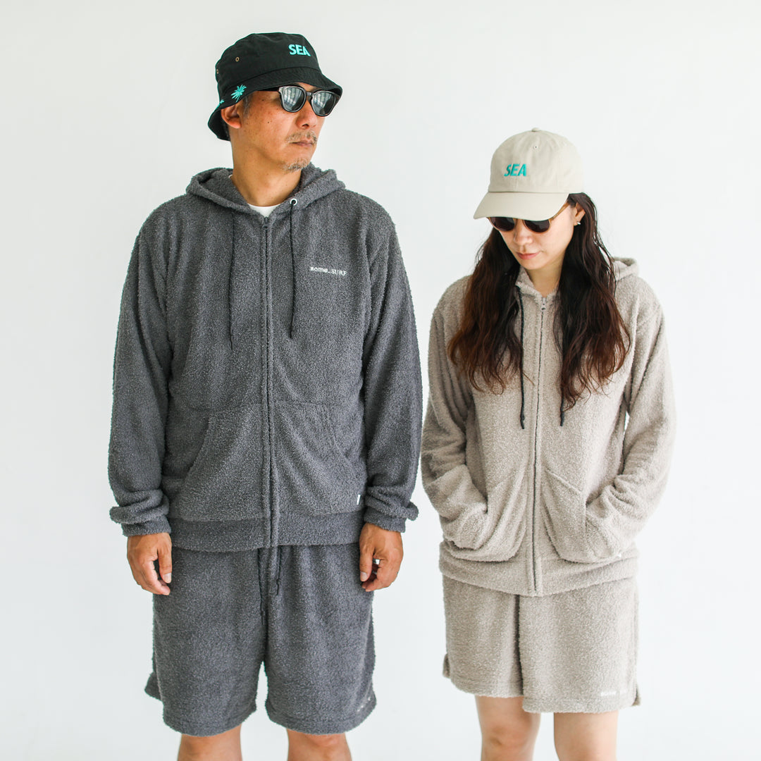 some_SURF Fluffy Zip Hoodie