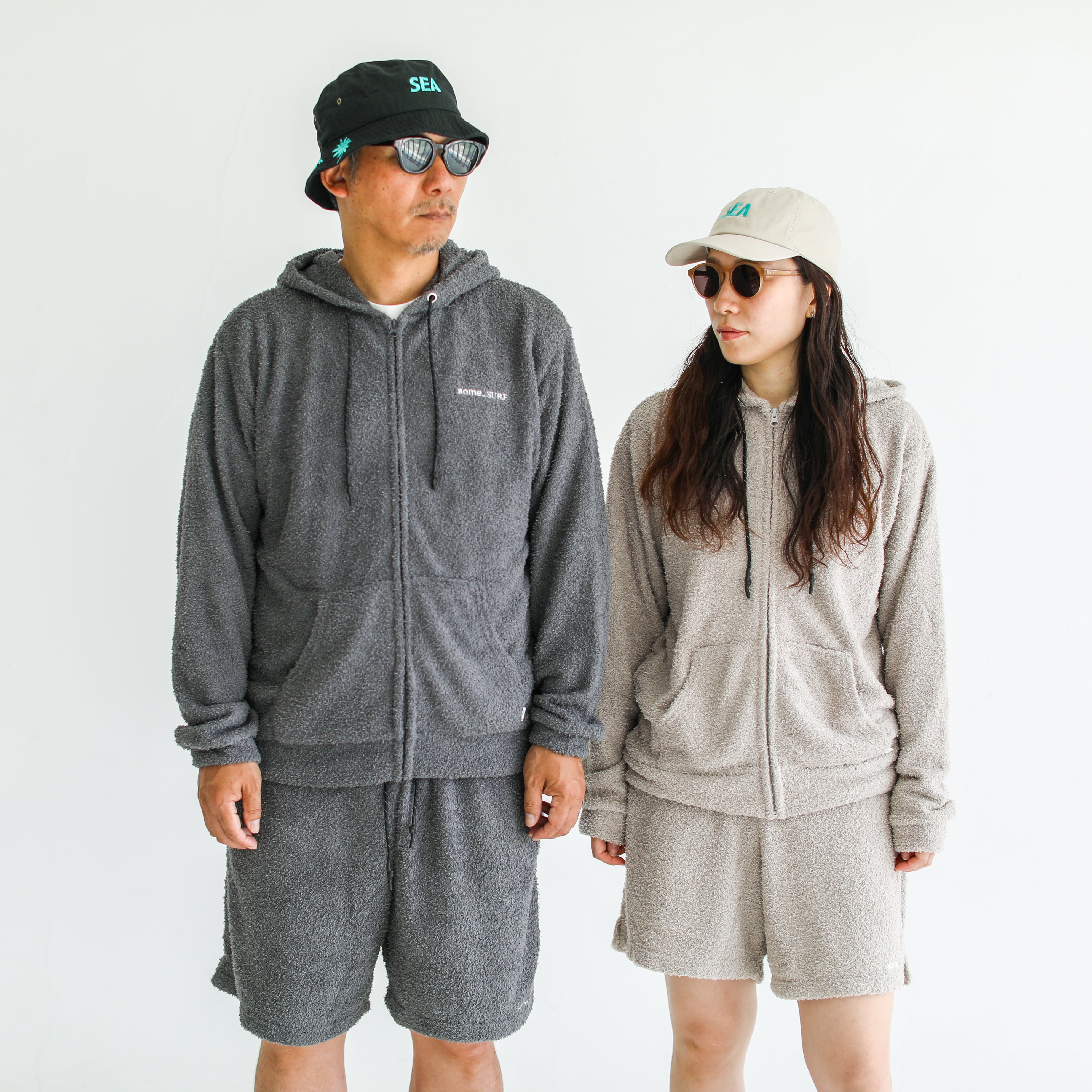 some_SURF Fluffy Zip Hoodie