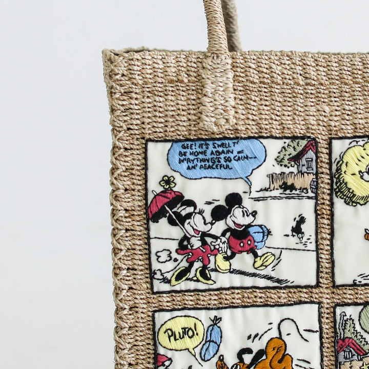 Mickey Comic Tote Bag NATURAL