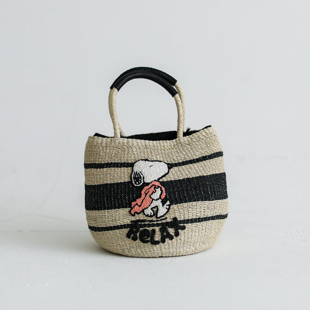 Relax Snoopy Tote Bag NATURAL