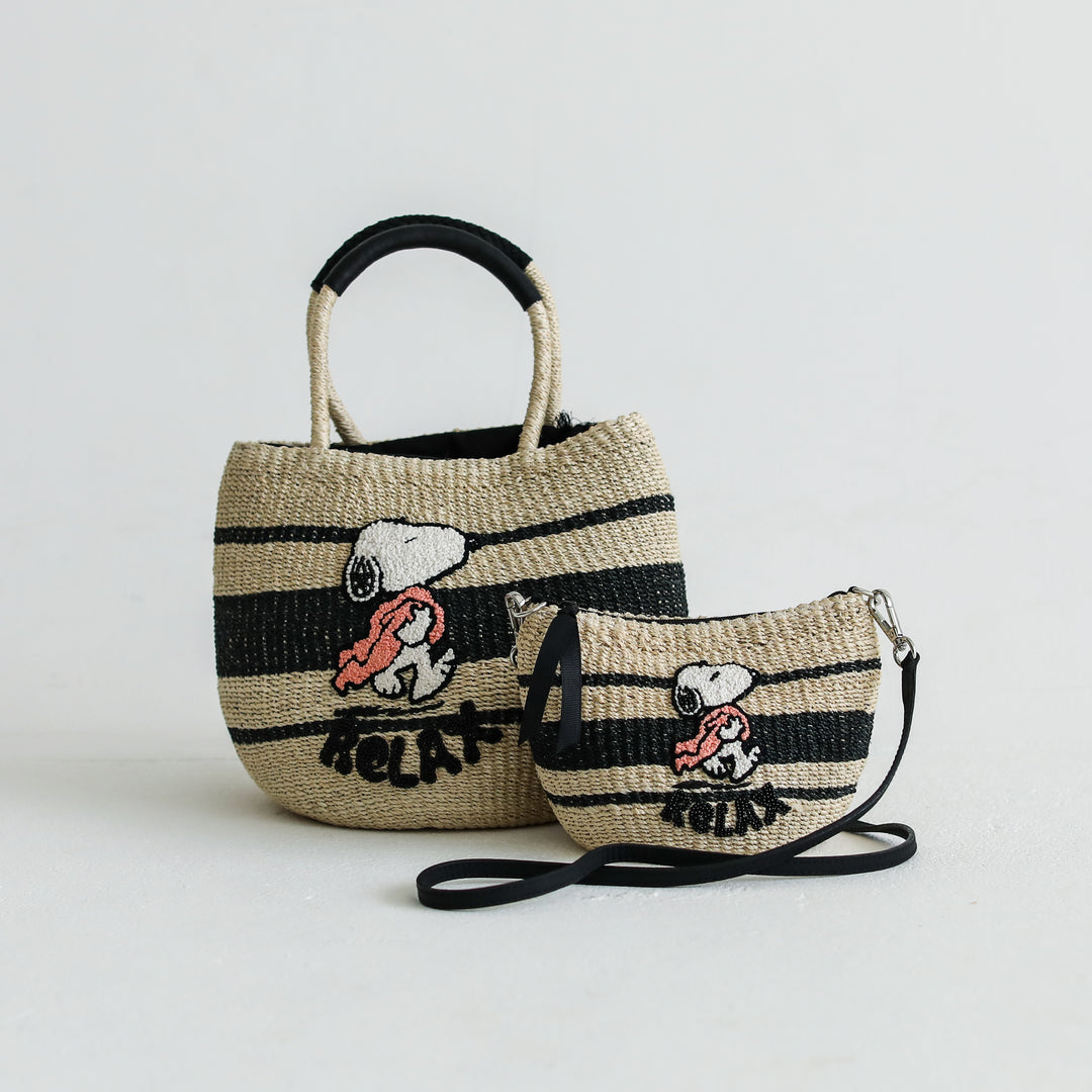 Relax Snoopy Shoulder Bag NATURAL