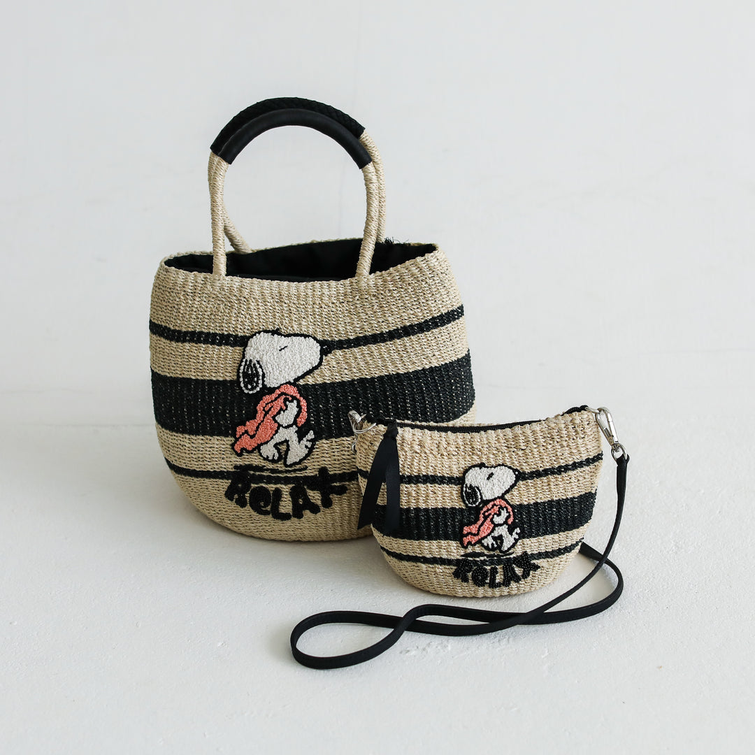 Relax Snoopy Tote Bag NATURAL