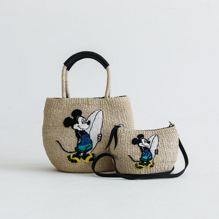 Miyako Blue Mickey Tote Bag NATURAL