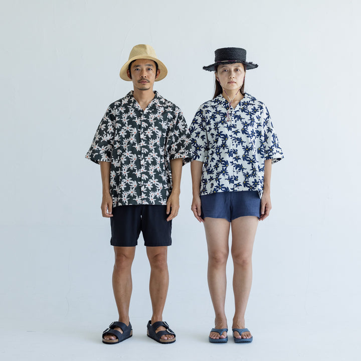 Rumieloin Flower Pt Resort Shirts "Men"