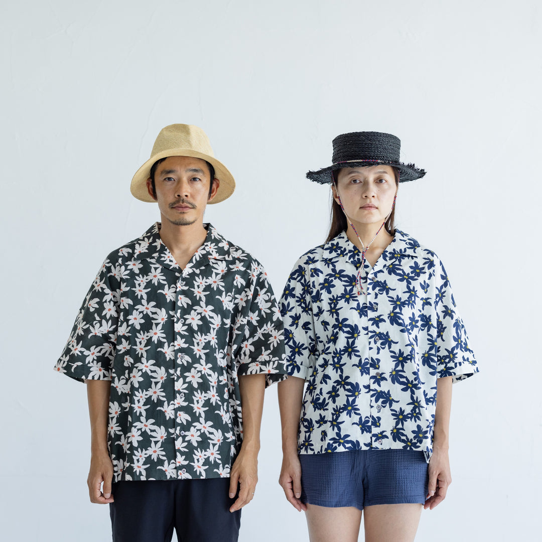 Rumieloin Flower Pt Resort Shirts "Men"