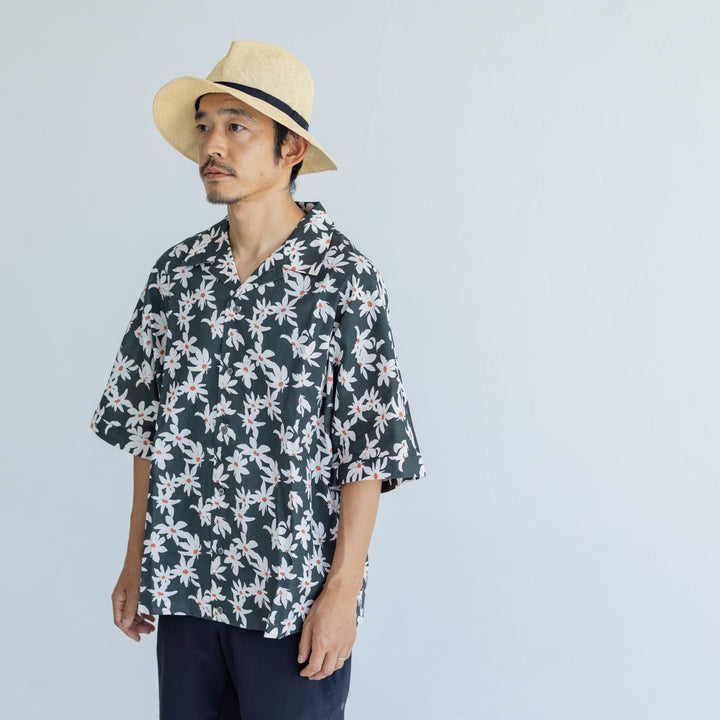 Rumieloin Flower Pt Resort Shirts "Men"