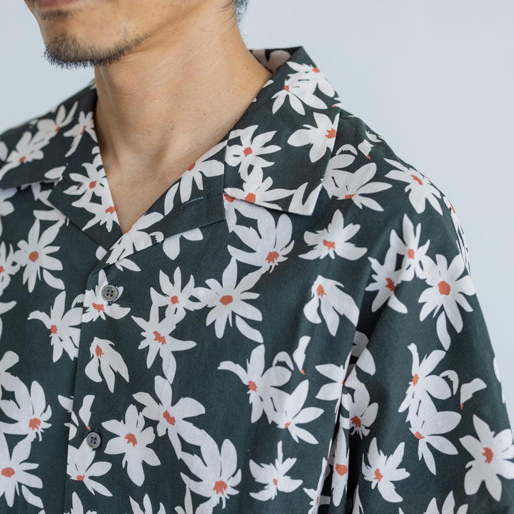 Rumieloin Flower Pt Resort Shirts "Men"