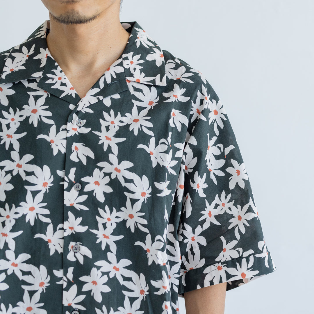 Rumieloin Flower Pt Resort Shirts "Men"