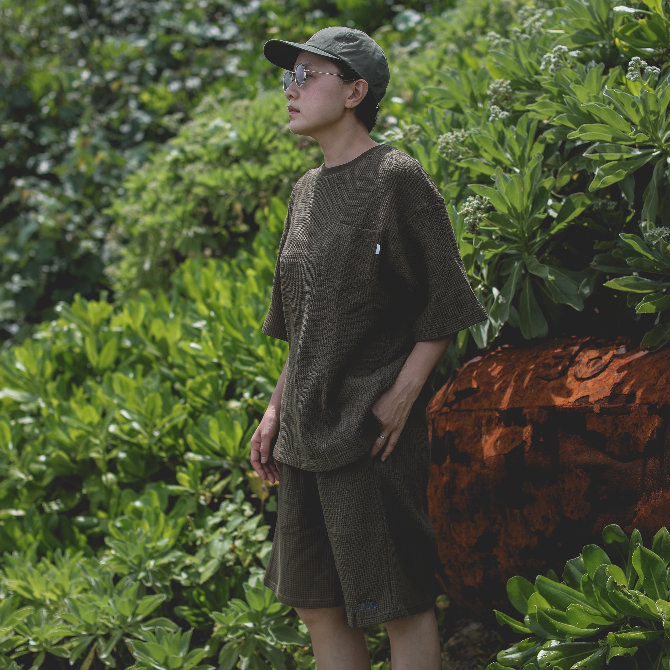 some_SURF Waffle S/S tee